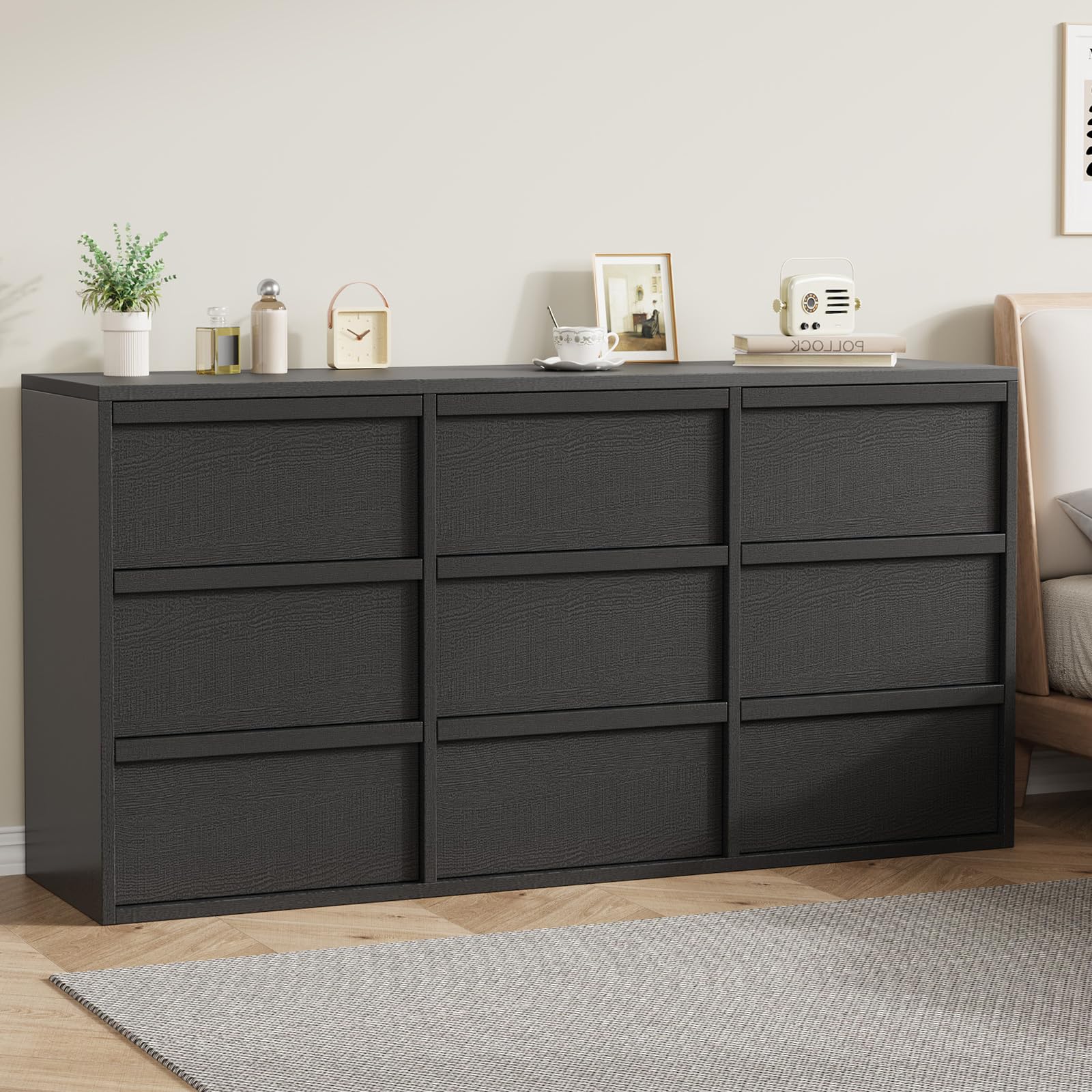 Garvee 9 Dresser used as storage in living room