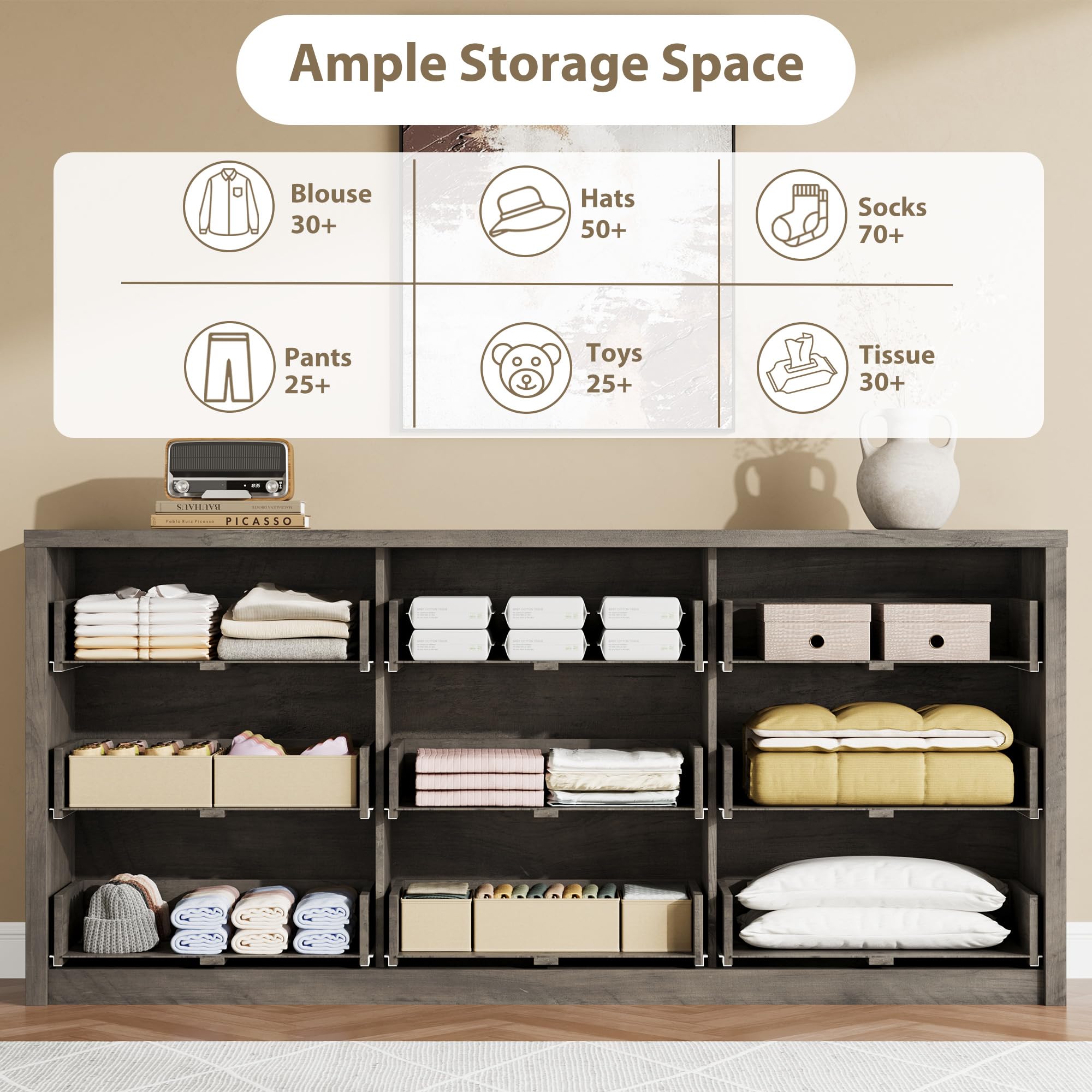 Bedroom styling with GarveeHome minimalist dresser