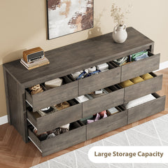 Wooden storage organizer by GarveeHome in a hallway
