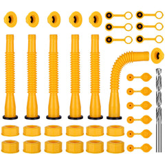 Gas Can Spout Replacement 6Kit-Yellow kit