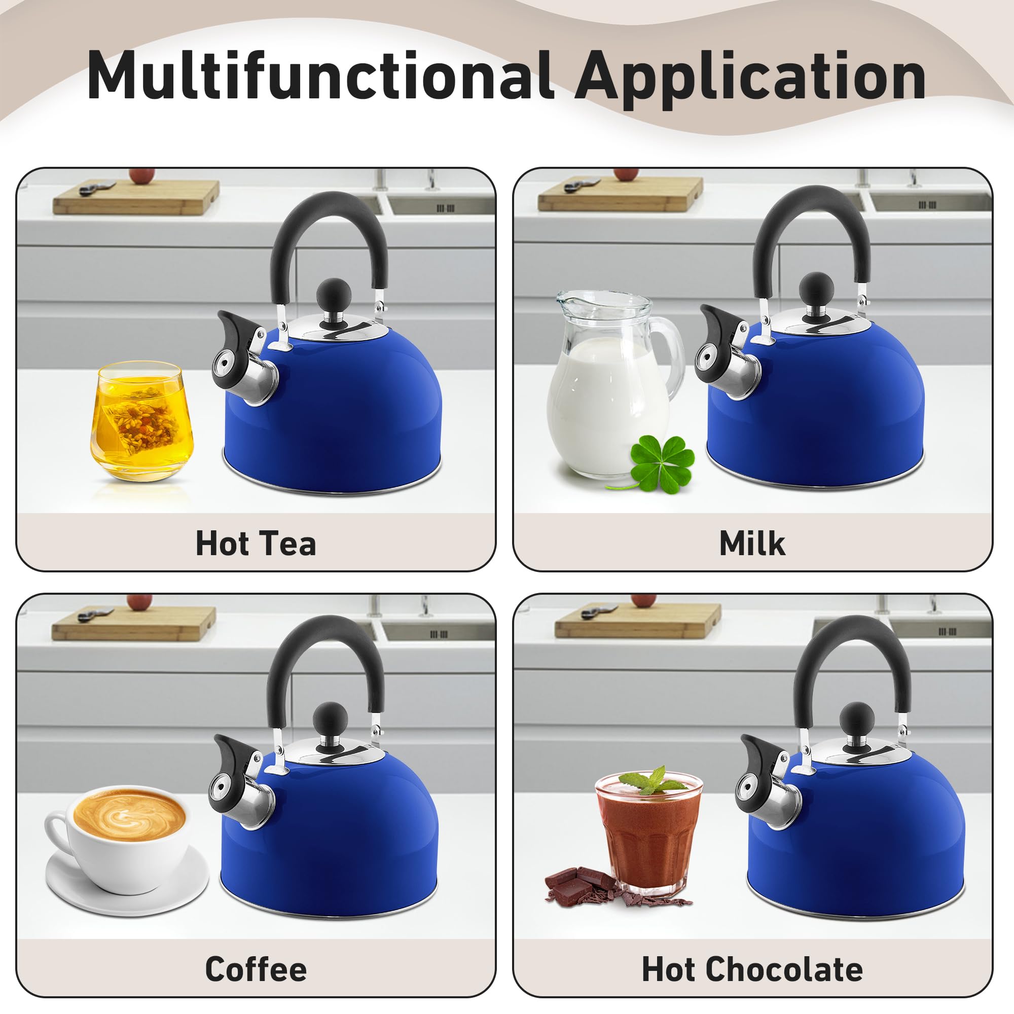 Gas stove flame guidance: keep flame at 75 percent of kettle bottom diameter