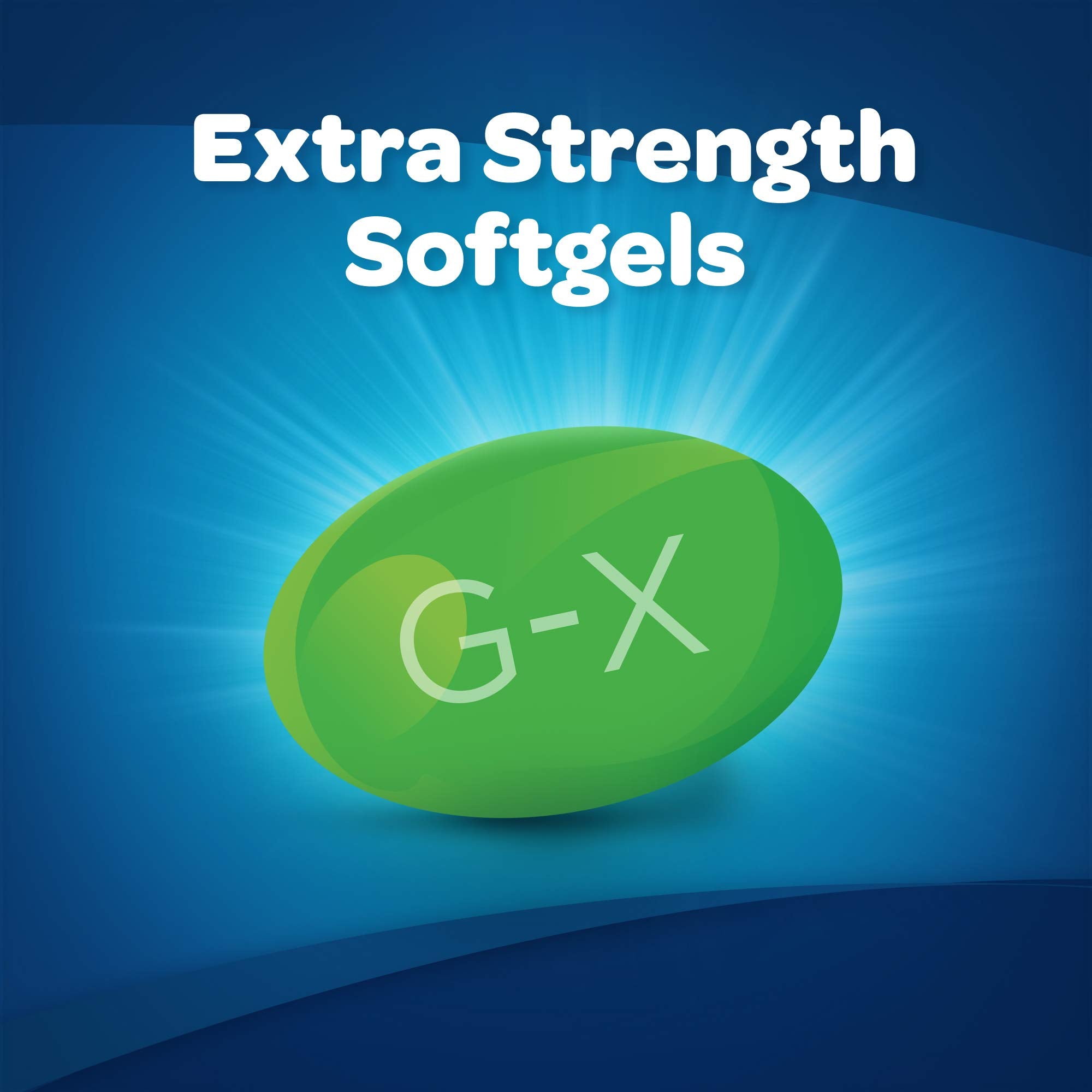 Gas-X 10 count package side view