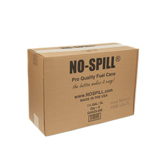 Thumb button pourer on No Spill gas can