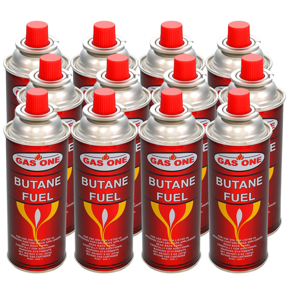 GasOne Gas-1 12 count butane canisters