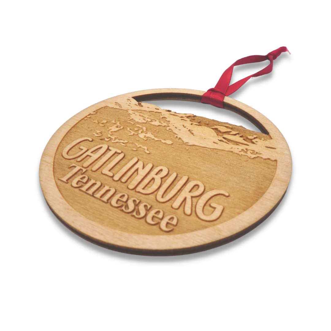 Gatlinburg Christmas Ornament red ribbon included