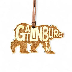 Gatlinburg Tennessee wooden ornament 3.75 inches