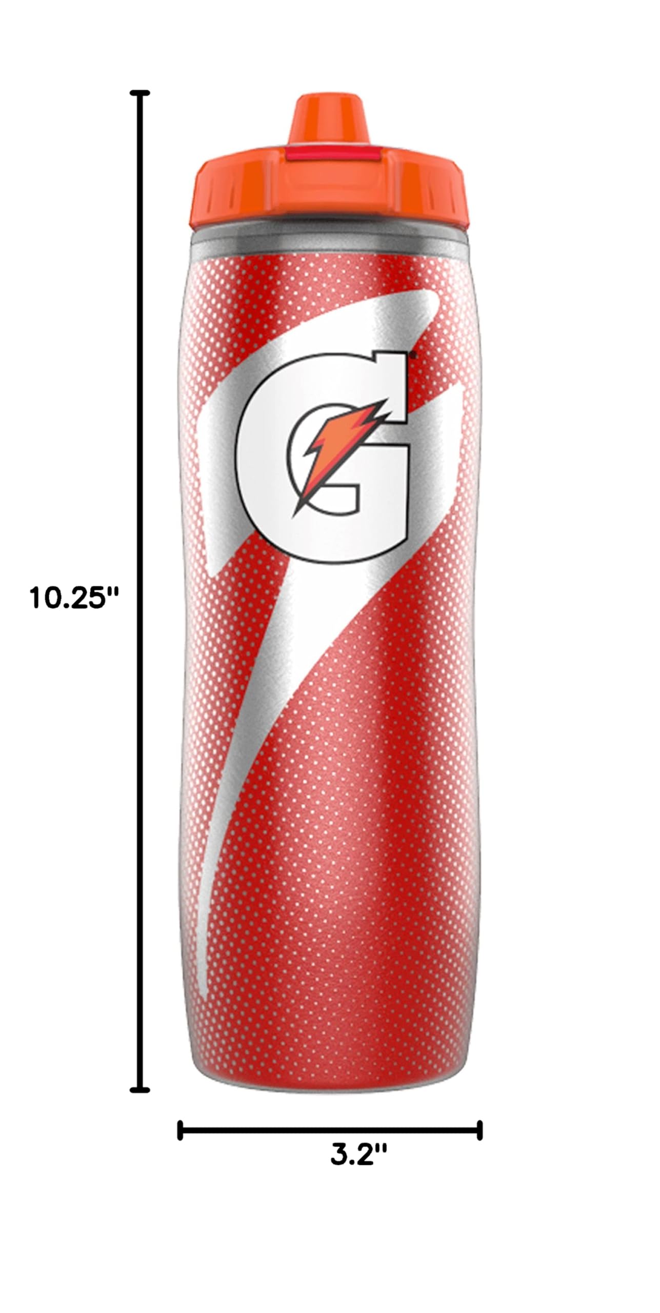Gatorade Red 30oz insulated squeeze bottle for hydration