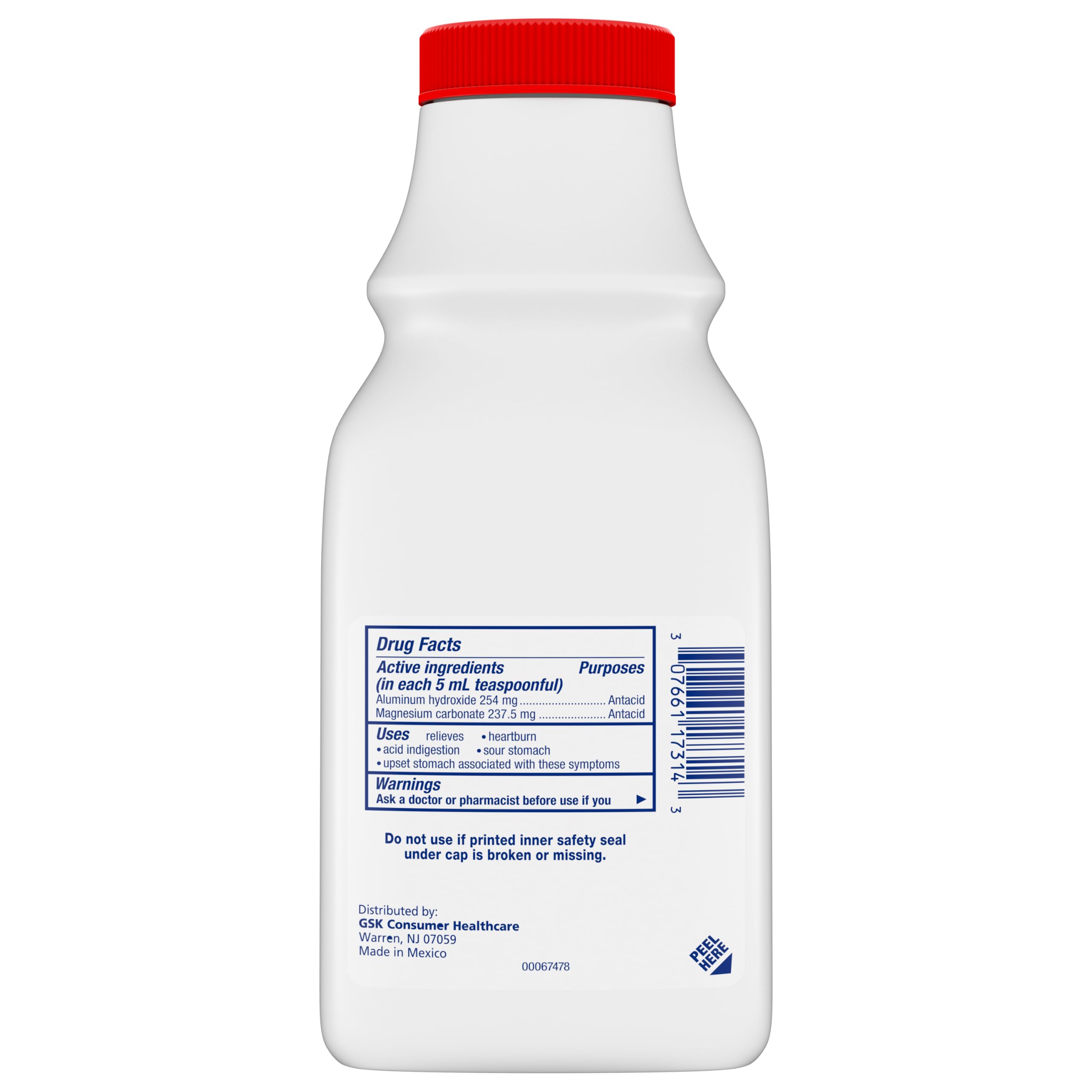 Gaviscon 12 ounce Cherry Liquid Antacid bottle