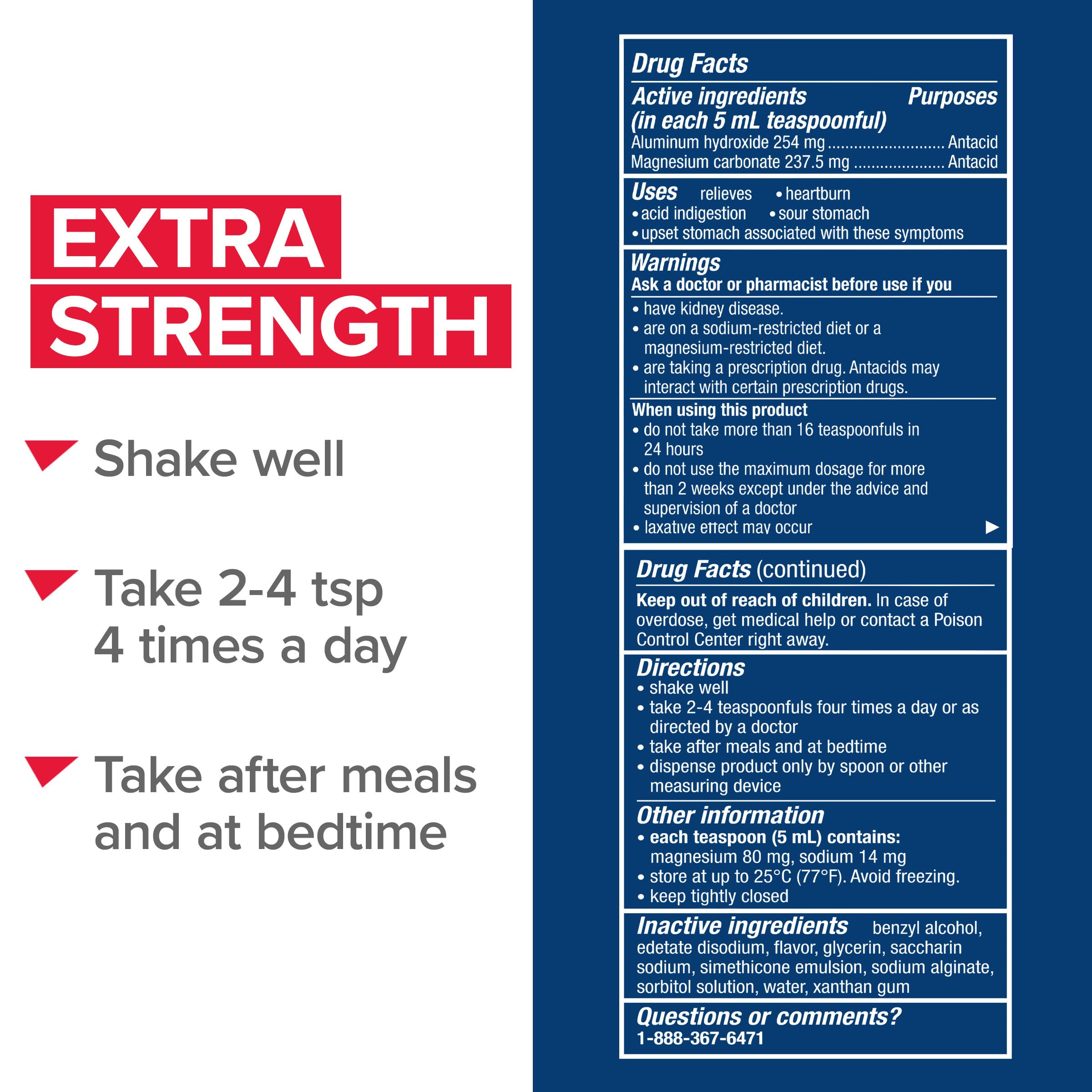 Gaviscon extra strength liquid antacid for heartburn