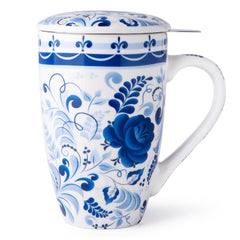 GBhome Tea Mug with Infuser and Lid 18oz gift packaging