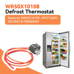 GE refrigerator defrost thermostat WR50X10109 compatibility