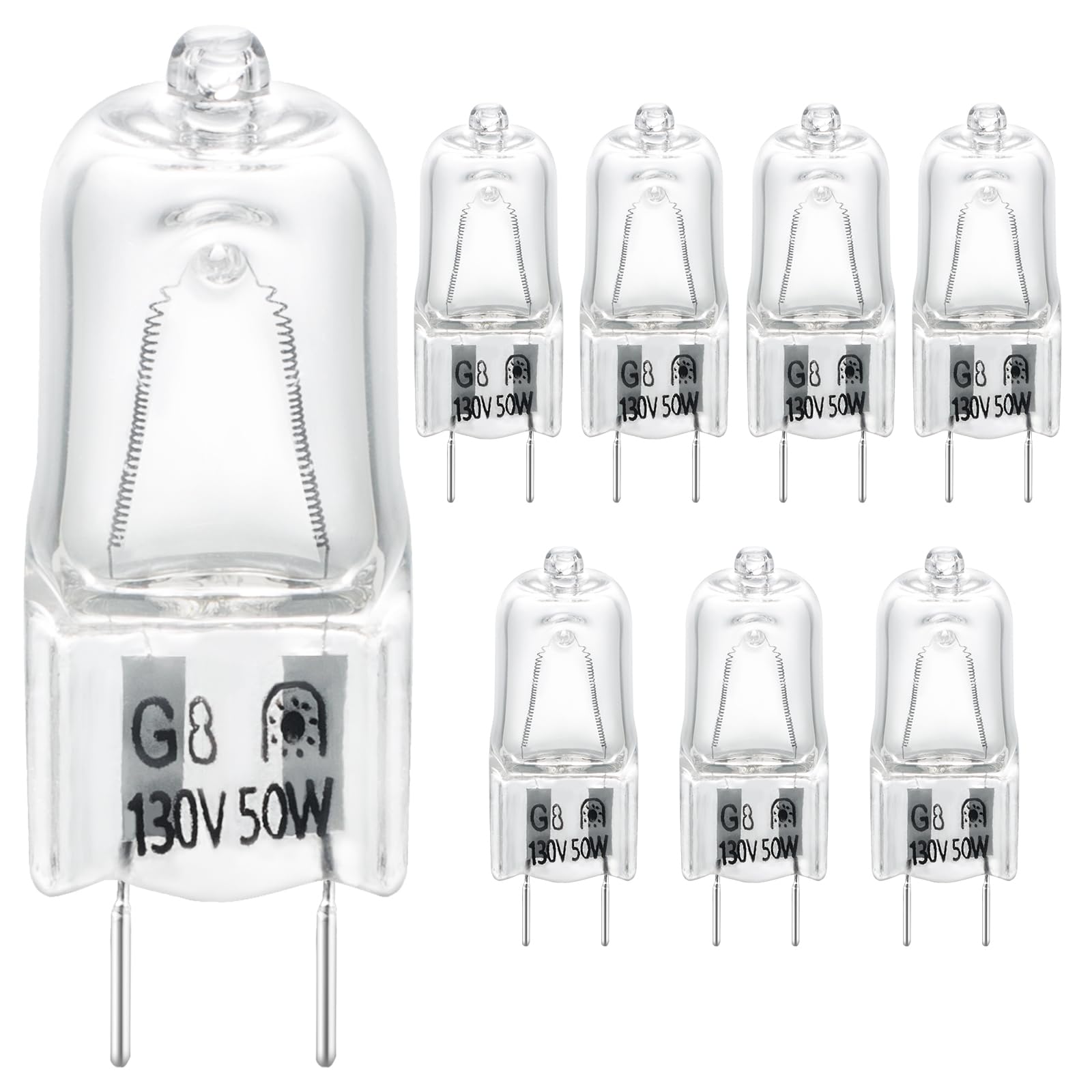 GE halogen microwave oven light bulbs 8-pack