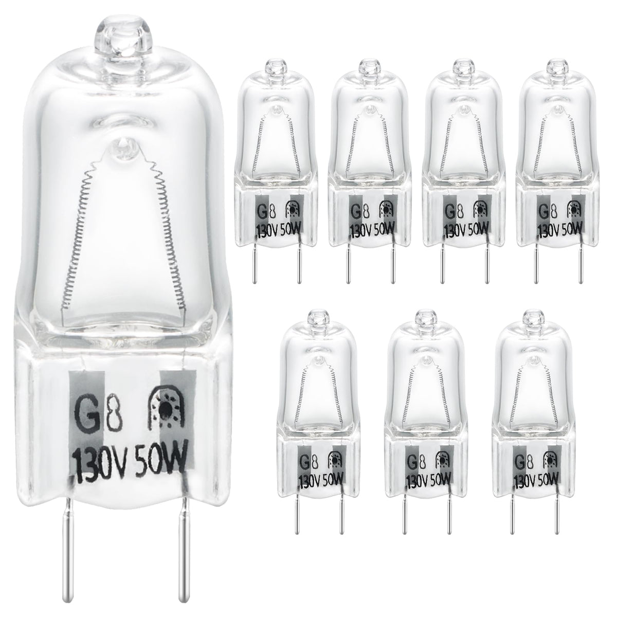 GE halogen microwave oven light bulbs 8-pack