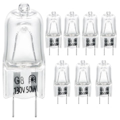 GE halogen microwave oven light bulbs 8-pack