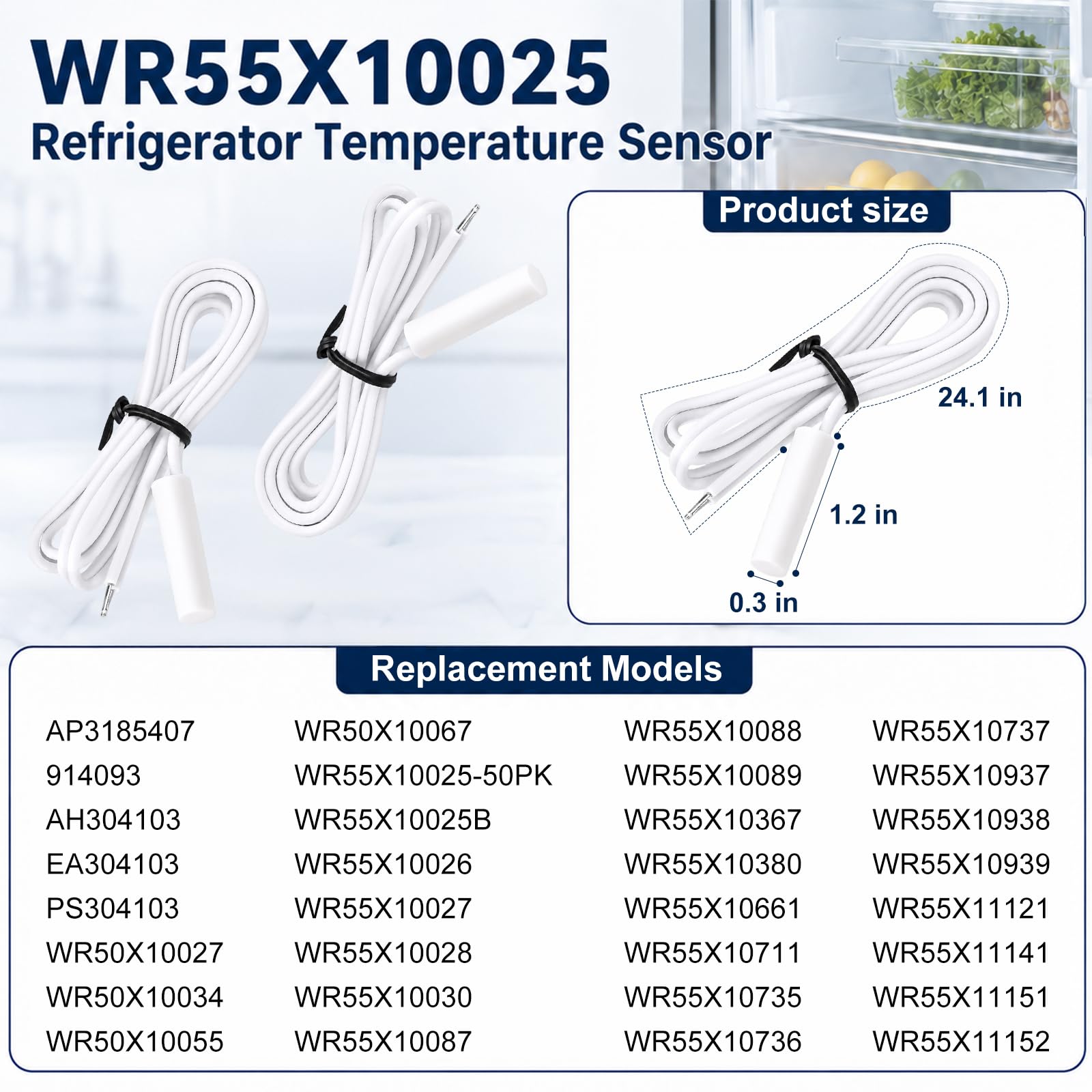 GE Kenmore Hotpoint compatible WR55X10025 sensor replacement part