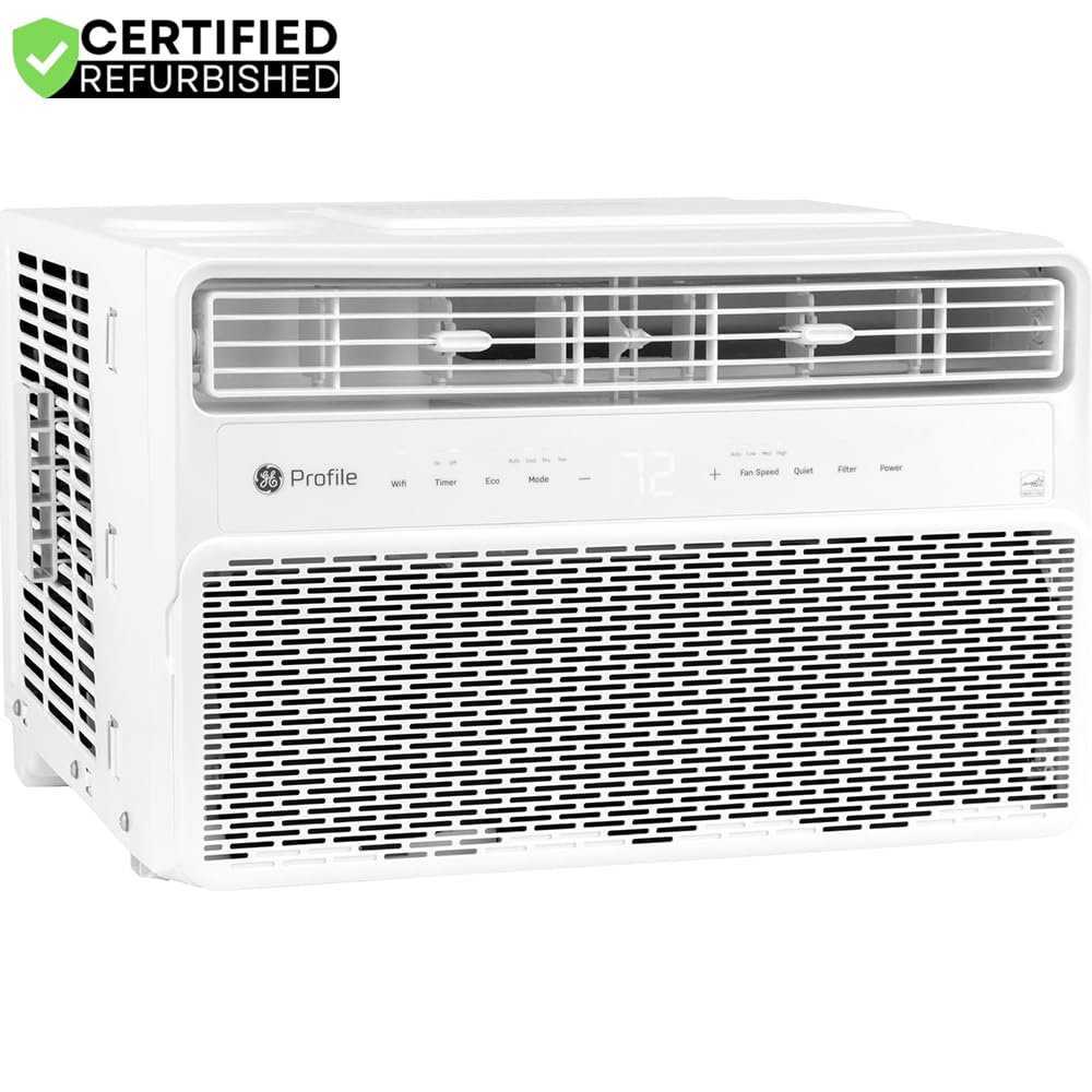 GE PWDV08WWF profile 8000btu inverter window air conditioner model image