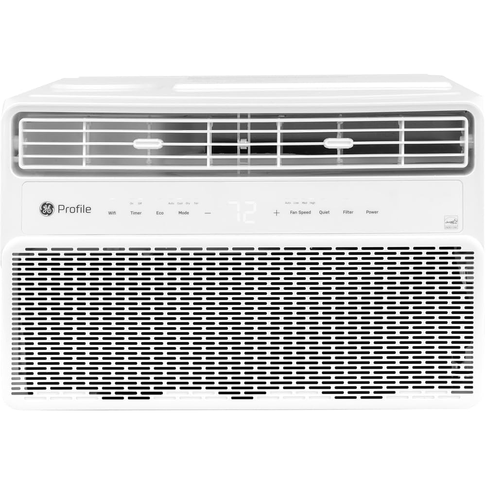 GE PWDV08WWF profile 8000btu inverter window air conditioner product image
