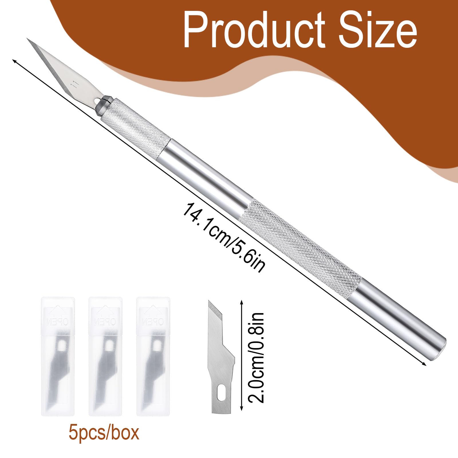 packing includes 1 scoring tool and 15 blades