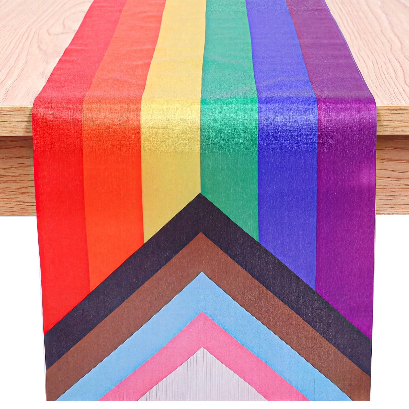 GEEHUA rainbow table runner 183x33.5cm on dining table