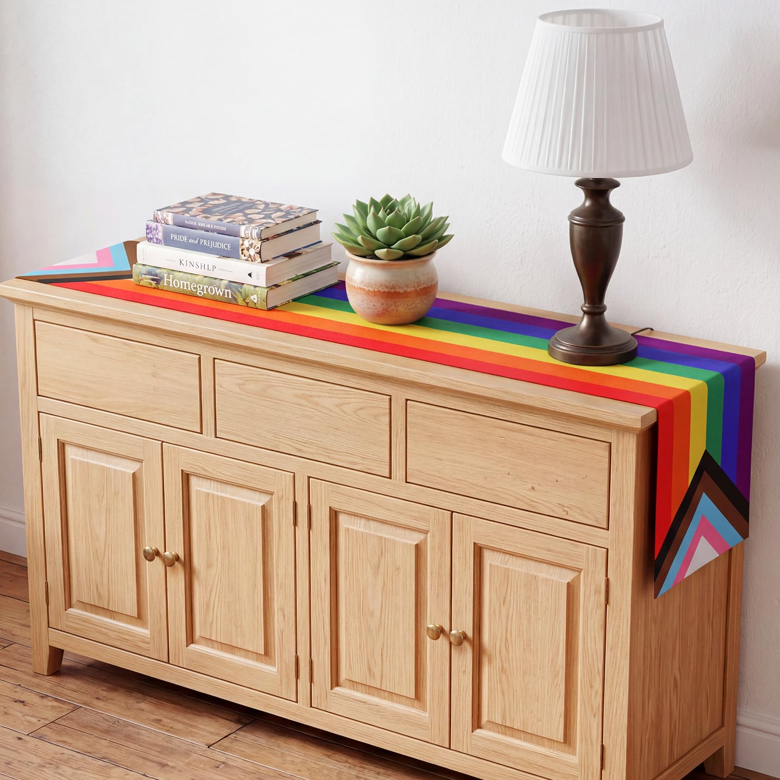Versatile placement on kitchen table mantel or sideboard