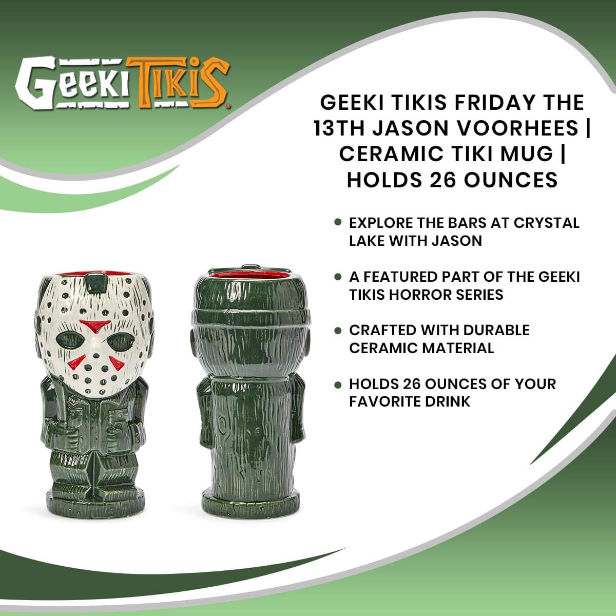Geeki Tikis Friday The 13th mug Jason Voorhees collectors item