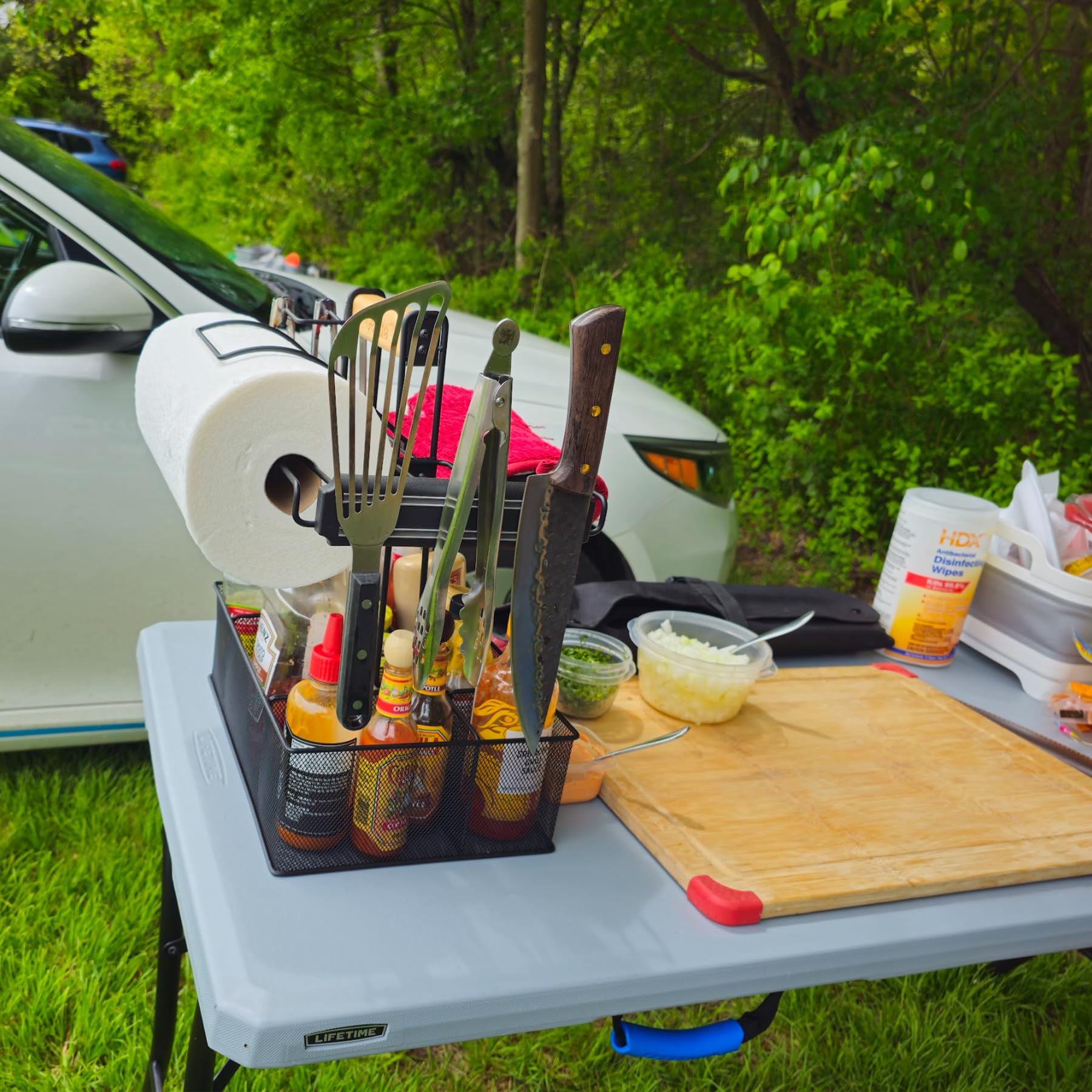 Geesta grill caddy outdoor kitchen organizer for RV