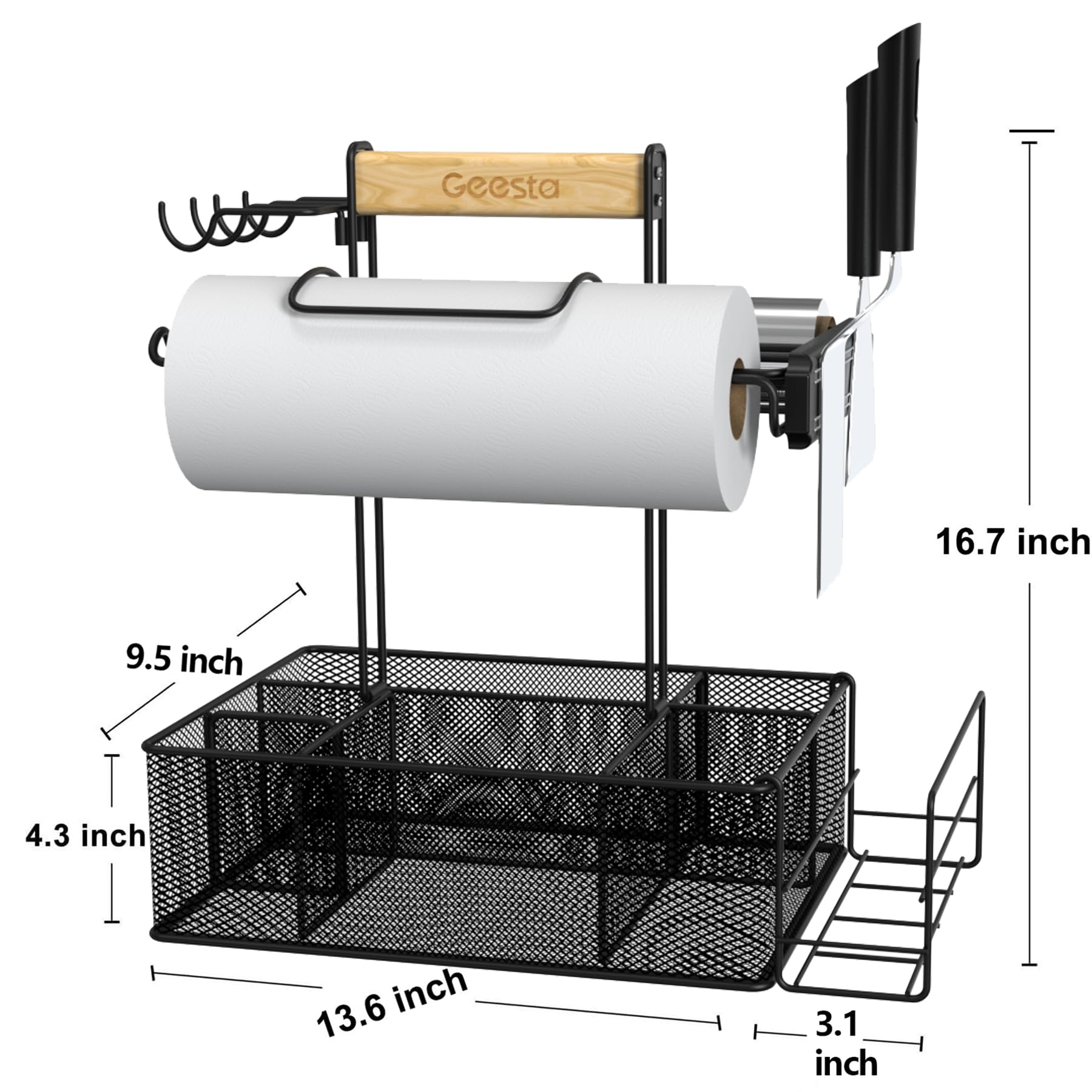 Geesta grill caddy tailgate picnic setup