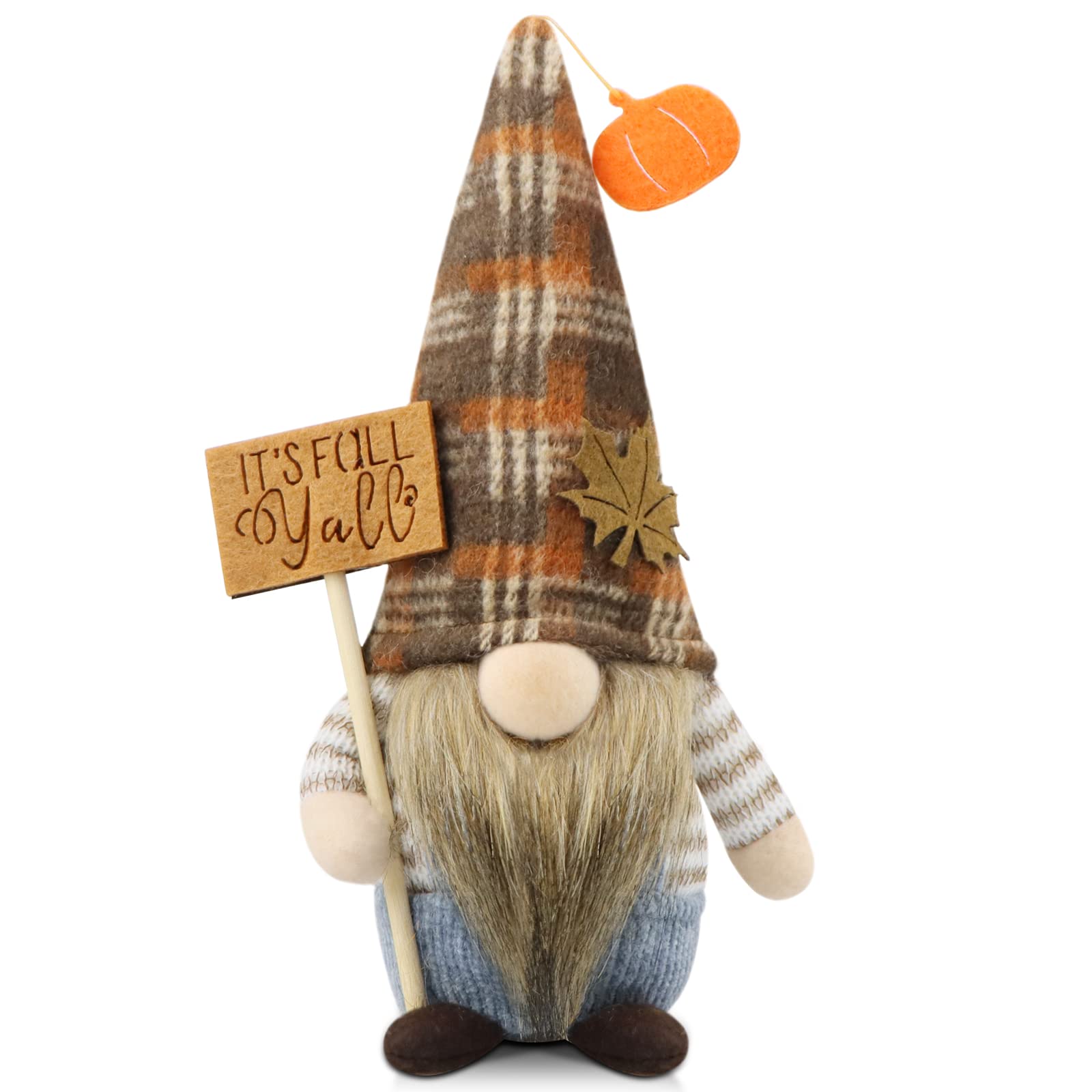 Gehydy Fall Gnomes harvest maple leaf hat image