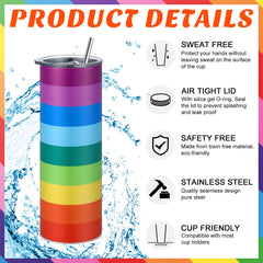 Geiserailie rainbow pride flag gift set rainbow mug