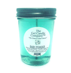 The Gel Candle Company baby powder jar candle 3x4 inches