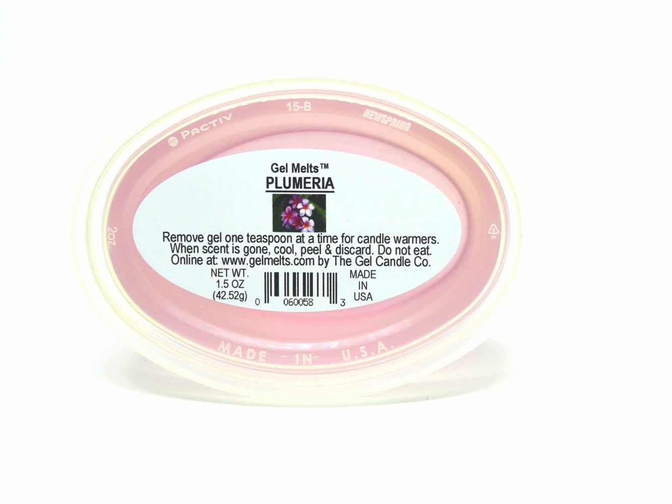 The Gel Candle Company logo and product info