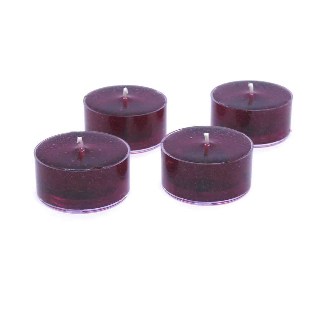 The Gel Candle Company tea lights actual size 1.5in x 1in