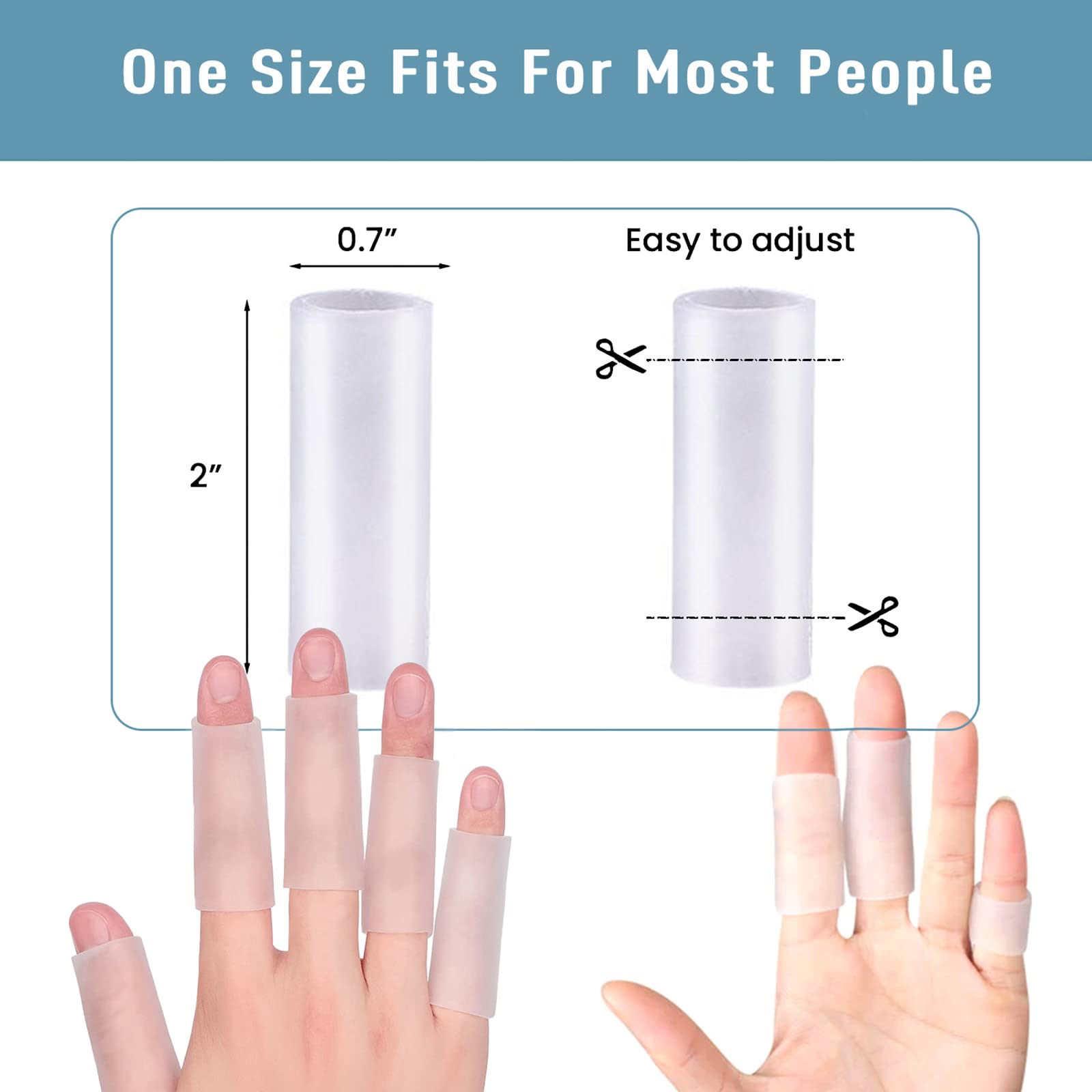 Finger sleeves for protection against blisters and calluses