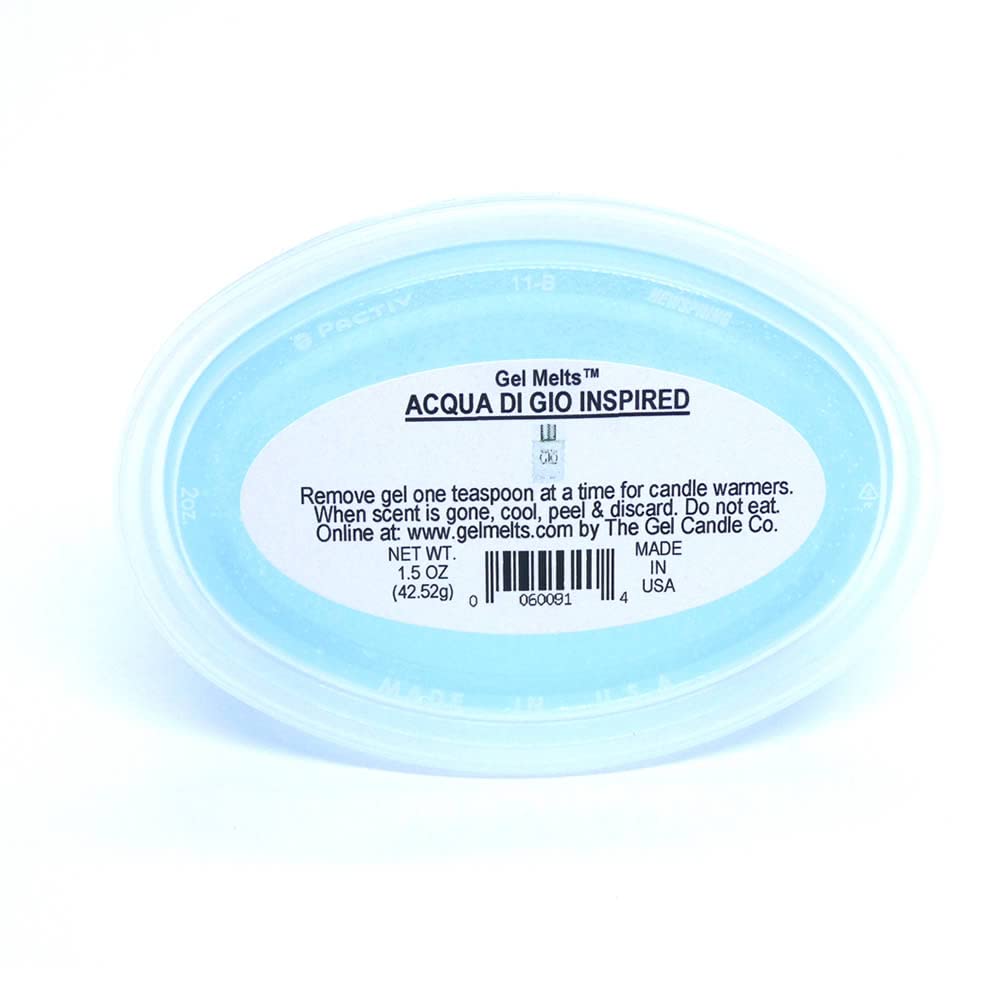 Gel melts cup size 3x2x1.5 inches labeled