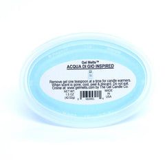 Gel melts cup size 3x2x1.5 inches labeled