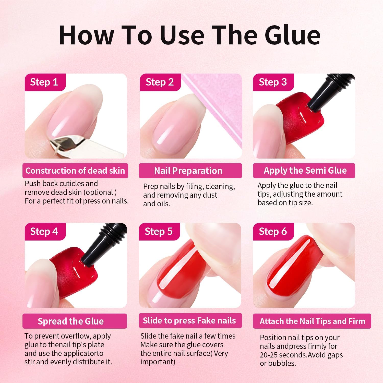 Press on nails glue and remover kit by Bonitiva