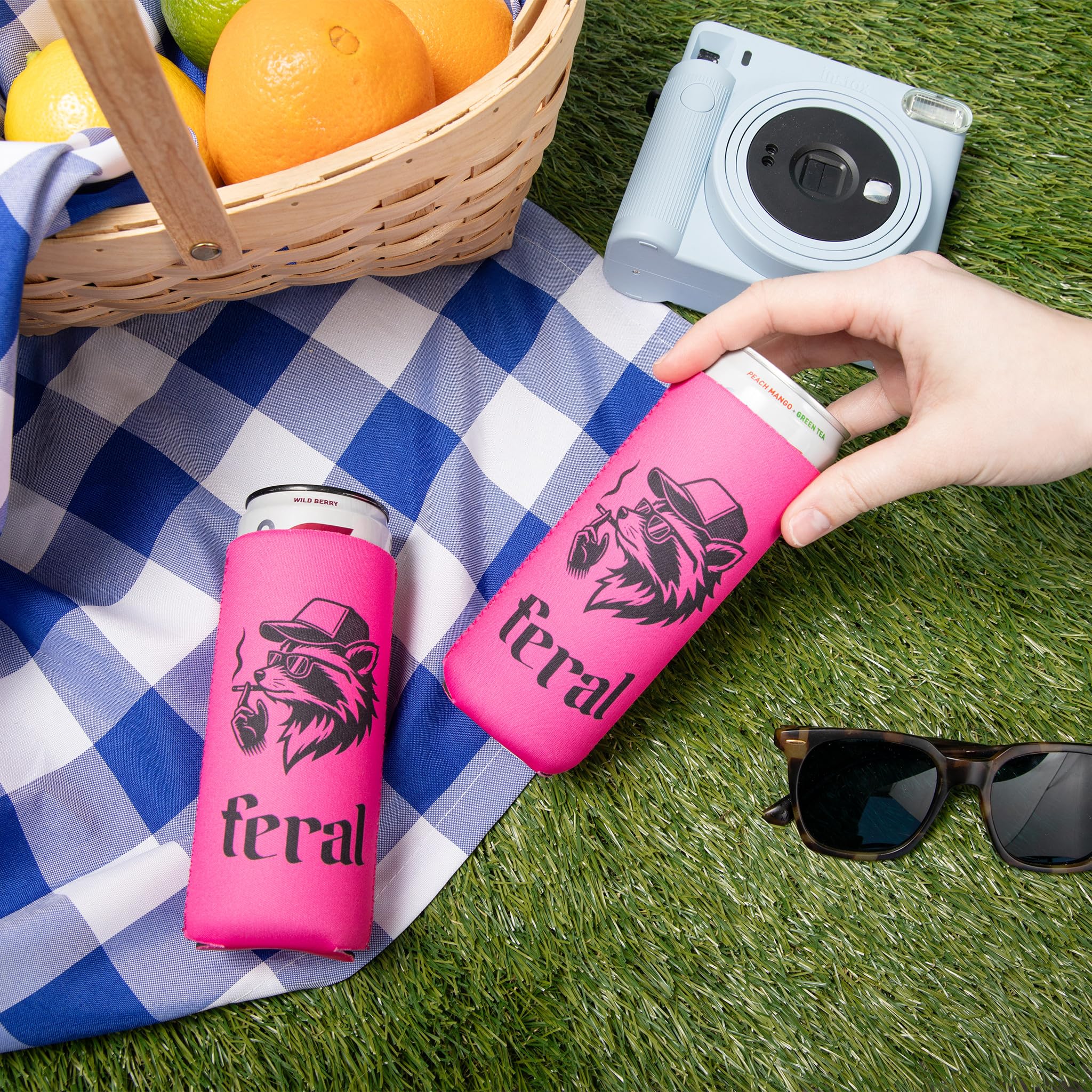 wild themed beer hugger gift concept for best friend