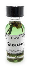 Gemini Zodiac Empowerment Oil 1/2-ounce bottle