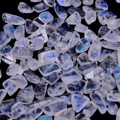 GEMKORA rainbow moonstone chips jewelry making blue flash nuggets India