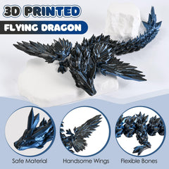 8 Inch wings detail of GemmiCho dragon model