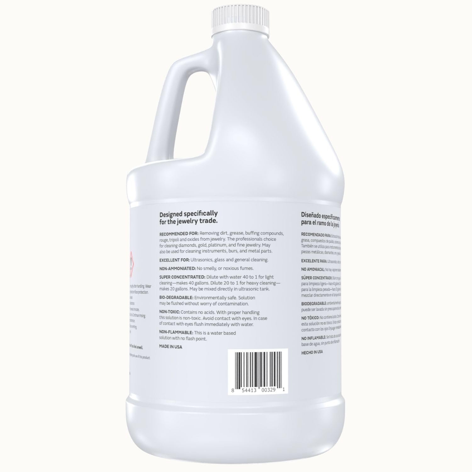 GemOro jewelry cleaner solution concentrate for ultrasonic cleaning