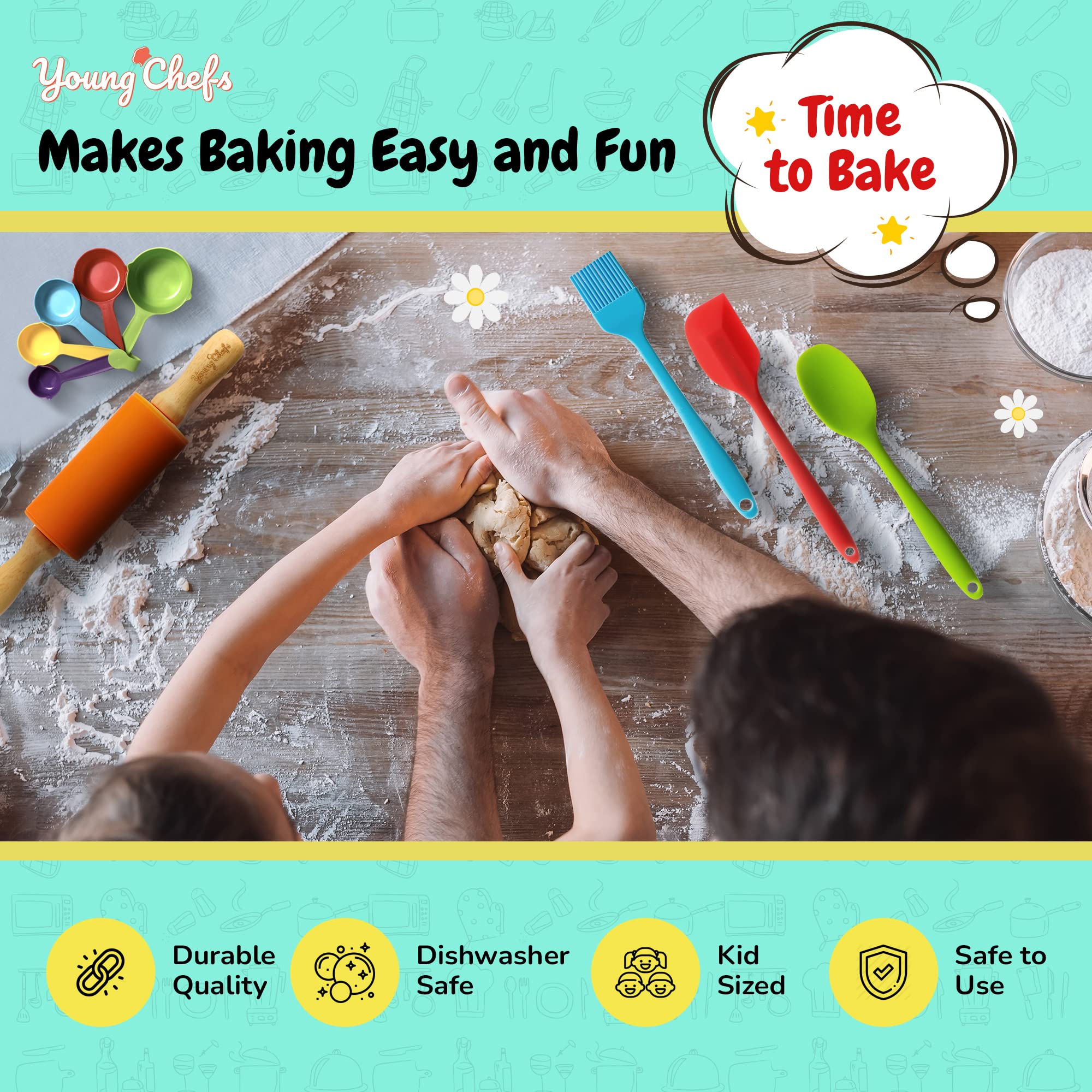 Gender-neutral kids cooking kit for girls and boys