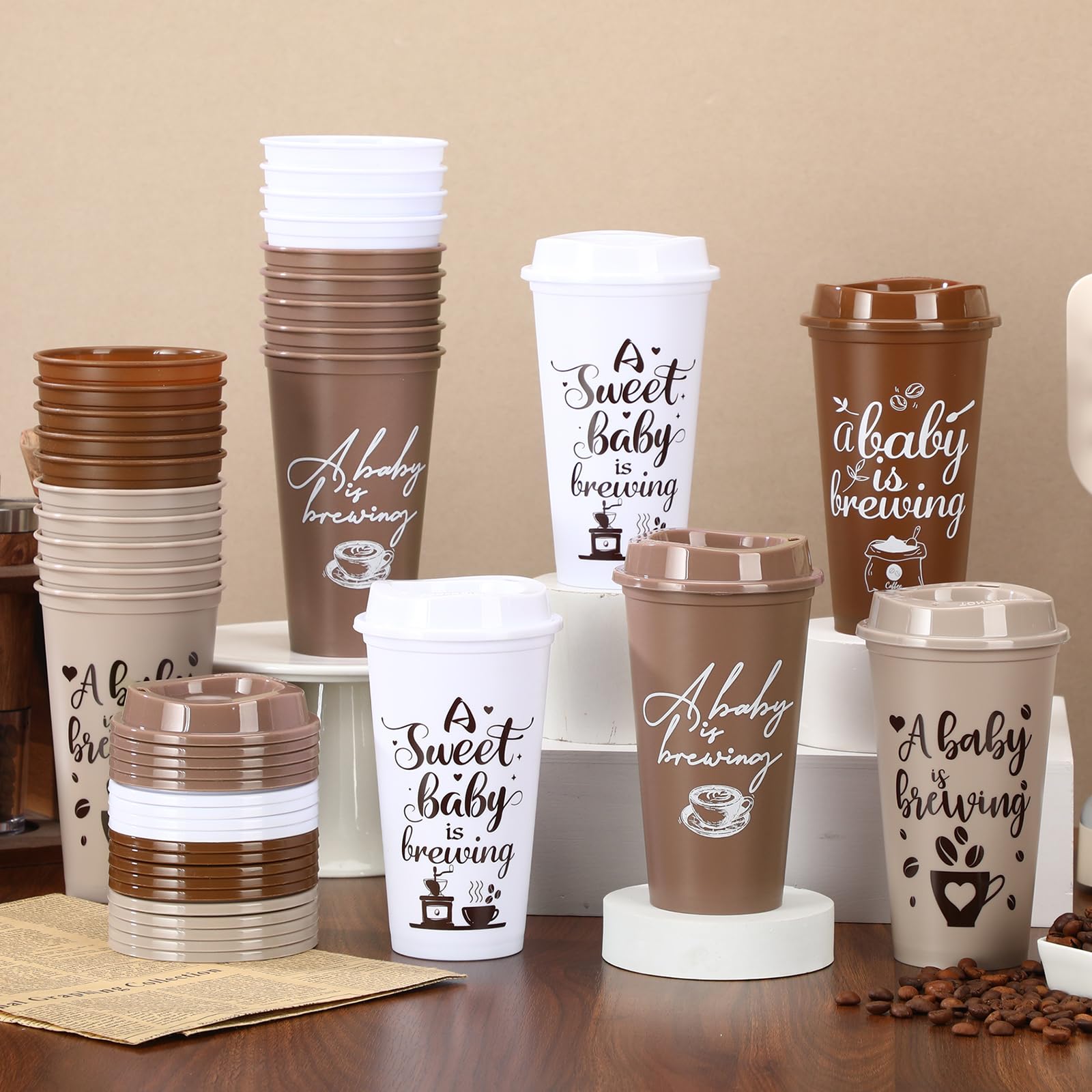 Bulk 24 pack baby is brewing cups for parties
