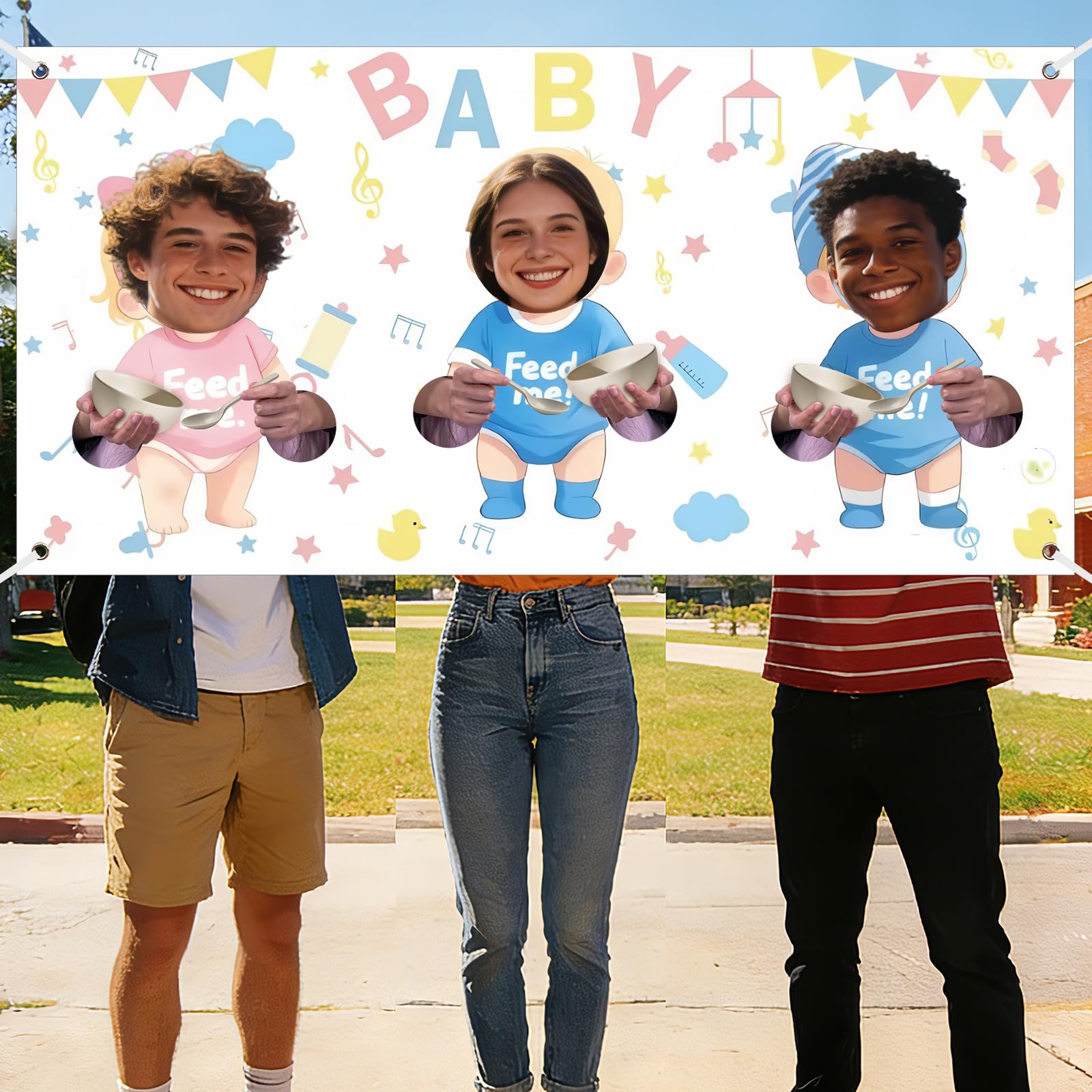gender reveal backdrop by APUDWN