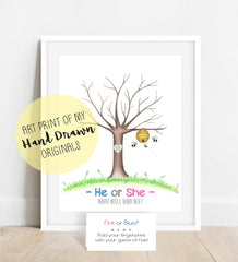 Hand drawn originals print on premium cardstock