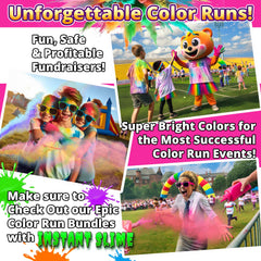 Color run powder for parties and gender reveals