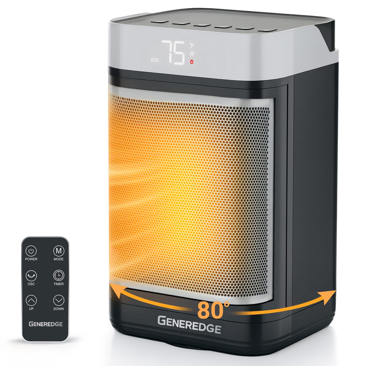 GENEREDGE portable space heater 1500W indoors
