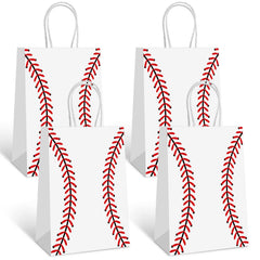Generic 16 PCS Baseball Theme Gift Bags red pack