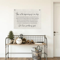 This is The Beginning of A New Day canvas tapestry wall art 20x28 inches