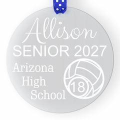 Generic Senior Night Volleyball Ornament clear acrylic